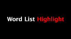 Word List Highlight.ffx